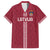 Custom Latvia Football Family Matching Short Sleeve Bodycon Dress and Hawaiian Shirt Latvijas Go Champion Folk Pattern