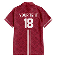 Custom Latvia Football Hawaiian Shirt Latvijas Go Champion Folk Pattern