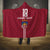 Custom Latvia Football Hooded Blanket Latvijas Go Champion Folk Pattern