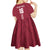 Custom Latvia Football Kid Short Sleeve Dress Latvijas Go Champion Folk Pattern