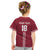 Custom Latvia Football Kid T Shirt Latvijas Go Champion Folk Pattern