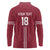 Custom Latvia Football Long Sleeve Polo Shirt Latvijas Go Champion Folk Pattern
