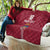 Custom Latvia Football Quilt Latvijas Go Champion Folk Pattern