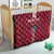 Custom Latvia Football Quilt Latvijas Go Champion Folk Pattern