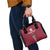 Custom Latvia Football Shoulder Handbag Latvijas Go Champion Folk Pattern