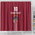 Custom Latvia Football Shower Curtain Latvijas Go Champion Folk Pattern