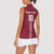 Custom Latvia Football Women Sleeveless Polo Shirt Latvijas Go Champion Folk Pattern