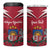 Personalized Latvia 4 in 1 Can Cooler Tumbler Latvijas Republika Folk Pattern
