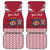 Personalized Latvia Car Mats Latvijas Republika Folk Pattern