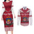 Personalized Latvia Couples Matching Long Sleeve Bodycon Dress and Long Sleeve Button Shirt Latvijas Republika Folk Pattern
