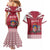 Personalized Latvia Couples Matching Mermaid Dress and Hawaiian Shirt Latvijas Republika Folk Pattern