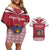 Personalized Latvia Couples Matching Off Shoulder Short Dress and Hawaiian Shirt Latvijas Republika Folk Pattern