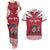 Personalized Latvia Couples Matching Tank Maxi Dress and Hawaiian Shirt Latvijas Republika Folk Pattern