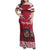 Personalized Latvia Family Matching Off Shoulder Maxi Dress and Hawaiian Shirt Latvijas Republika Folk Pattern