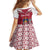 Personalized Latvia Kid Short Sleeve Dress Latvijas Republika Folk Pattern