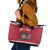 Personalized Latvia Leather Tote Bag Latvijas Republika Folk Pattern
