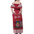 Personalized Latvia Off Shoulder Maxi Dress Latvijas Republika Folk Pattern