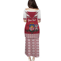 Personalized Latvia Puletasi Latvijas Republika Folk Pattern