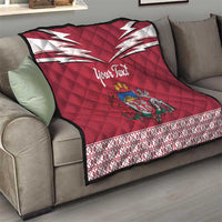 Personalized Latvia Quilt Latvijas Republika Folk Pattern