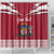 Personalized Latvia Shower Curtain Latvijas Republika Folk Pattern