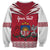 Personalized Latvia Sweatshirt Latvijas Republika Folk Pattern