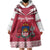 Personalized Latvia Wearable Blanket Hoodie Latvijas Republika Folk Pattern