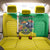 Brazil Coat Of Arms Back Car Seat Cover With Flag Style - Wonder Print Shop