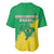 Brazil Coat Of Arms Baseball Jersey With Flag Style - Wonder Print Shop
