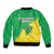 Brazil Coat Of Arms Bomber Jacket With Flag Style - Wonder Print Shop