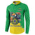 Brazil Coat Of Arms Button Sweatshirt With Flag Style - Wonder Print Shop