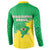 Brazil Coat Of Arms Button Sweatshirt With Flag Style - Wonder Print Shop