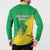 Brazil Coat Of Arms Button Sweatshirt With Flag Style - Wonder Print Shop