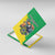 Brazil Coat Of Arms Canvas Wall Art With Flag Style - Wonder Print Shop