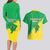 Brazil Coat Of Arms Couples Matching Long Sleeve Bodycon Dress and Hawaiian Shirt With Flag Style - Wonder Print Shop