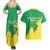Brazil Coat Of Arms Couples Matching Summer Maxi Dress and Hawaiian Shirt With Flag Style - Wonder Print Shop