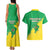 Brazil Coat Of Arms Couples Matching Tank Maxi Dress and Hawaiian Shirt With Flag Style - Wonder Print Shop