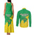 Brazil Coat Of Arms Couples Matching Tank Maxi Dress and Long Sleeve Button Shirt With Flag Style - Wonder Print Shop