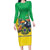 Brazil Coat Of Arms Family Matching Long Sleeve Bodycon Dress and Hawaiian Shirt With Flag Style - Wonder Print Shop