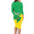 Brazil Coat Of Arms Family Matching Long Sleeve Bodycon Dress and Hawaiian Shirt With Flag Style - Wonder Print Shop