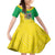 Brazil Coat Of Arms Family Matching Mermaid Dress and Hawaiian Shirt With Flag Style - Wonder Print Shop