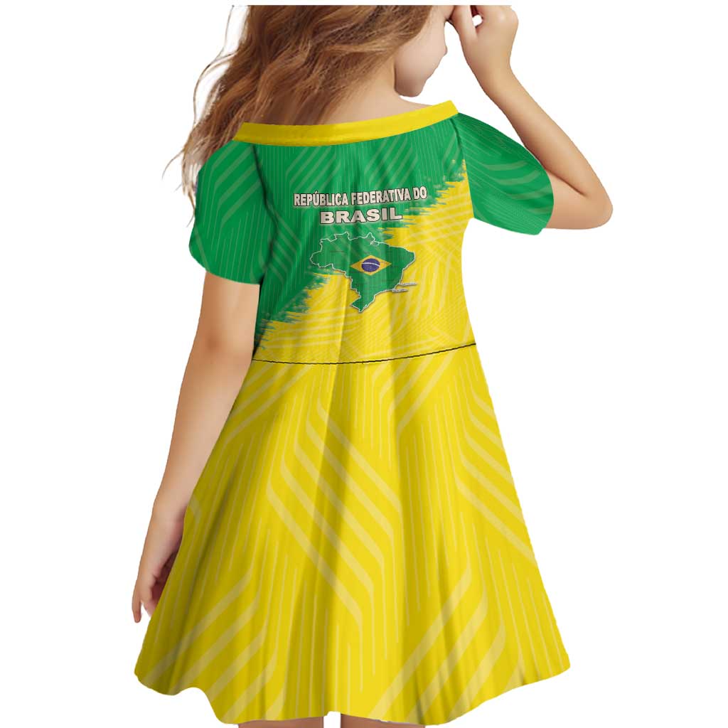 Brazil Coat Of Arms Family Matching Mermaid Dress and Hawaiian Shirt With Flag Style - Wonder Print Shop