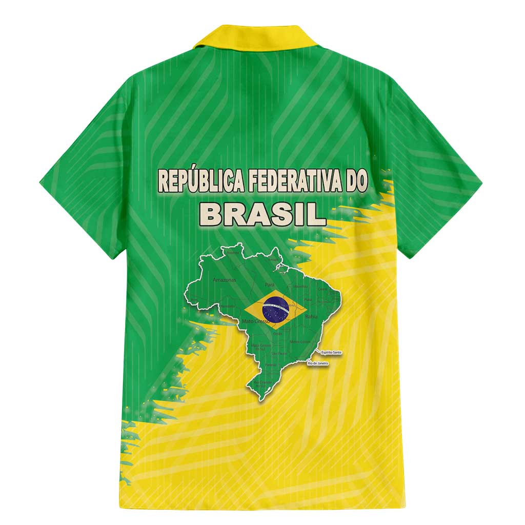 Brazil Coat Of Arms Family Matching Mermaid Dress and Hawaiian Shirt With Flag Style - Wonder Print Shop
