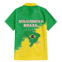 Brazil Coat Of Arms Family Matching Mermaid Dress and Hawaiian Shirt With Flag Style - Wonder Print Shop