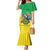Brazil Coat Of Arms Family Matching Mermaid Dress and Hawaiian Shirt With Flag Style - Wonder Print Shop