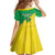 Brazil Coat Of Arms Family Matching Off The Shoulder Long Sleeve Dress and Hawaiian Shirt With Flag Style - Wonder Print Shop