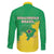 Brazil Coat Of Arms Family Matching Off The Shoulder Long Sleeve Dress and Hawaiian Shirt With Flag Style - Wonder Print Shop
