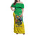 Brazil Coat Of Arms Family Matching Off Shoulder Maxi Dress and Hawaiian Shirt With Flag Style - Wonder Print Shop