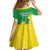 Brazil Coat Of Arms Family Matching Off Shoulder Short Dress and Hawaiian Shirt With Flag Style - Wonder Print Shop