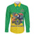 Brazil Coat Of Arms Family Matching Off Shoulder Short Dress and Hawaiian Shirt With Flag Style - Wonder Print Shop