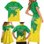 Brazil Coat Of Arms Family Matching Short Sleeve Bodycon Dress and Hawaiian Shirt With Flag Style - Wonder Print Shop